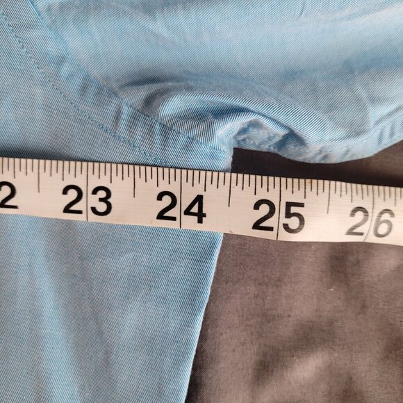 Massuto Mens Blue Royal Long Sleeve Shirt Size Xlarge 100% Cotton Contrast Cuff - Picture 5 of 8